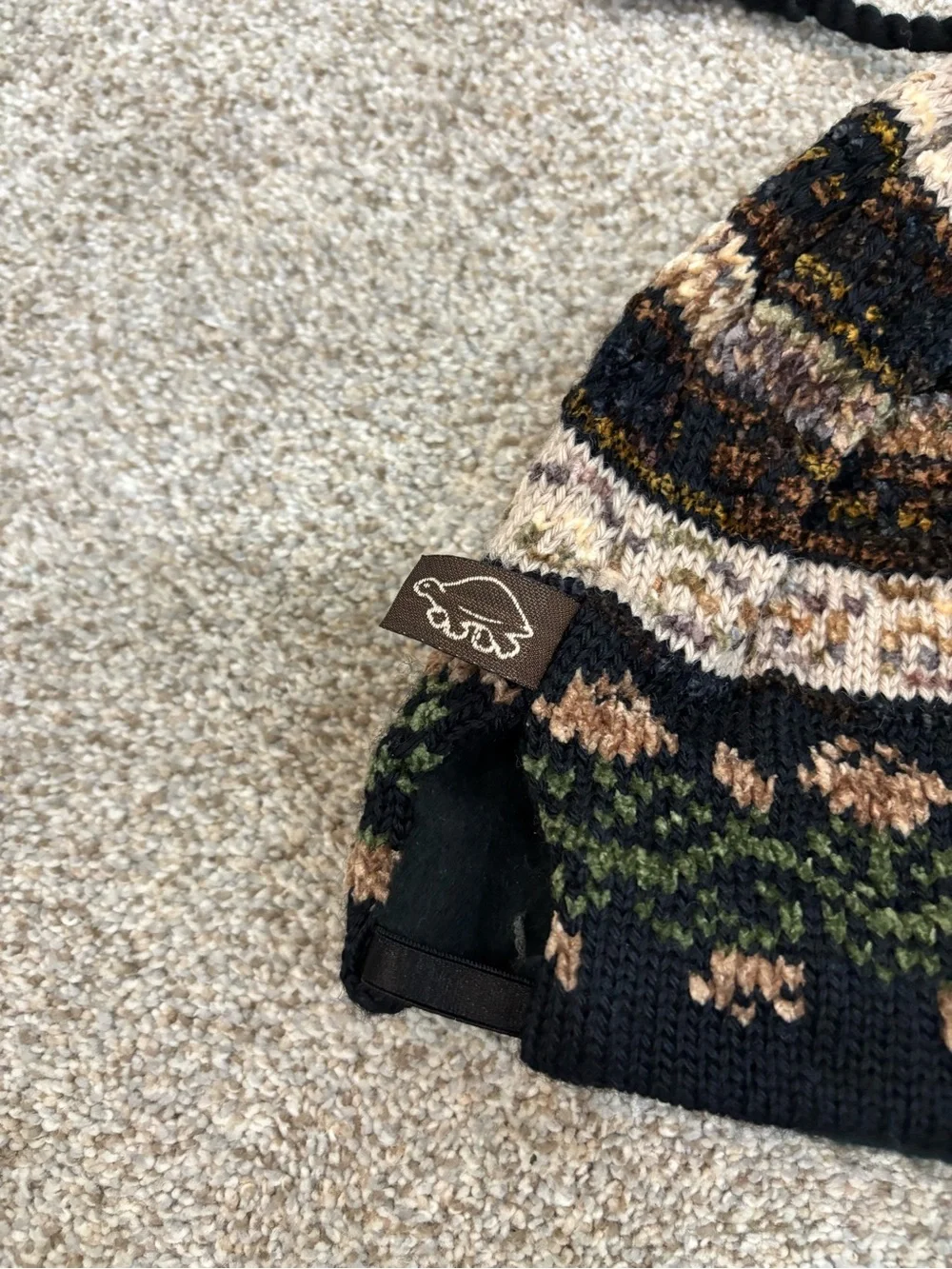 Turtle Fur Knit Cap Hat Aztec Merino Wool Beanie adult made in USA